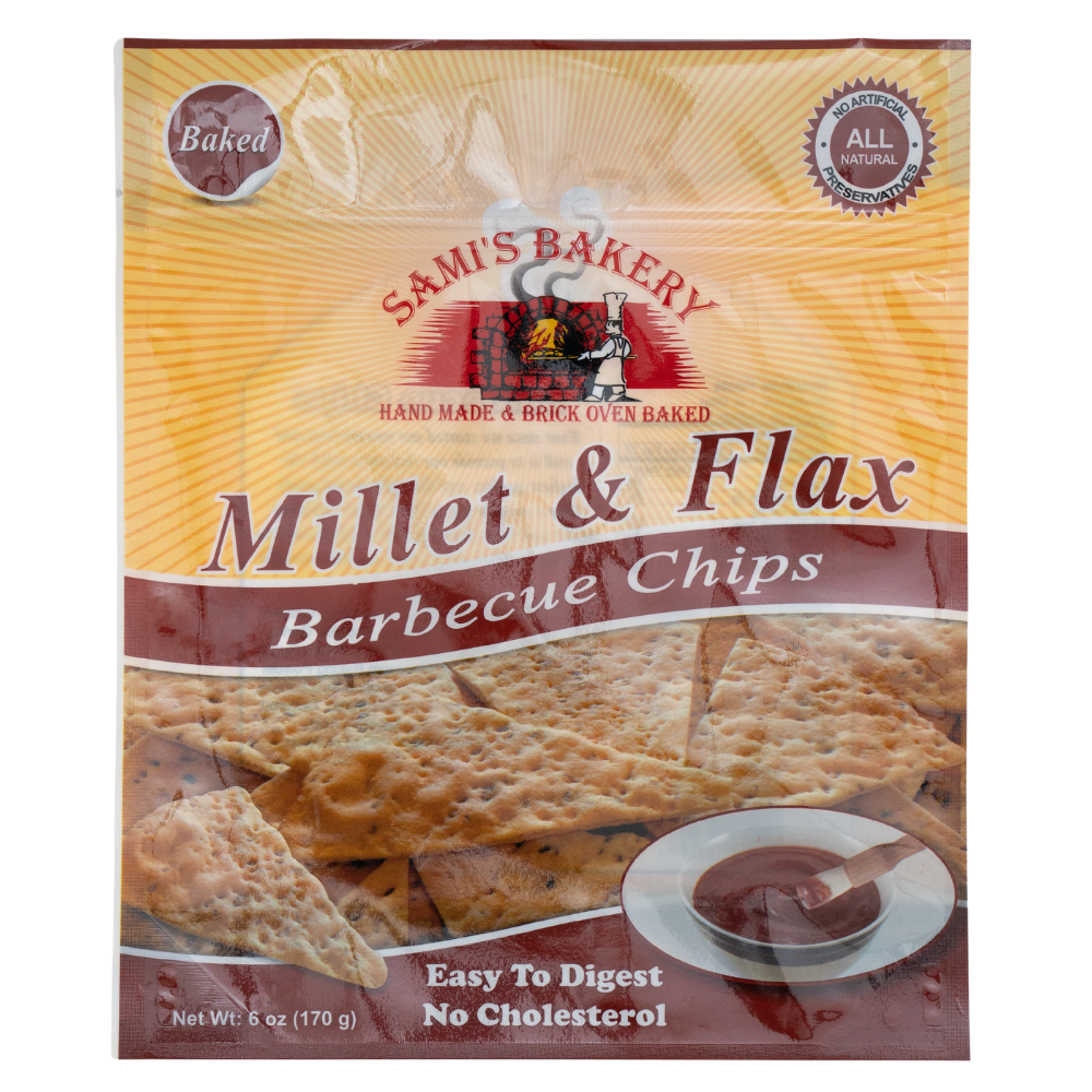 Millet and Flax Barbecue Chips